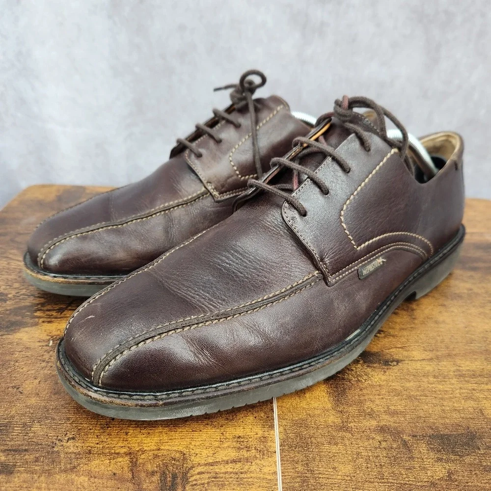 Mephisto Shoes Mens 11.5 Brown Leather Walking Oxford‎ Derby Comfort $429